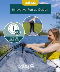Colapz Camping Shower Tent – Pop Up Privacy Shelter with Storage