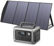 ALLPOWERS R600 600W Portable Power Station, 299Wh LiFeP04 Battery, Solar Generator with 1x 200W Foldable Solar Panel Included for Outdoor Camping Travel Fishing Emergency Power Supply Backup
