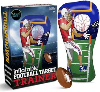 Island Genius Inflatable Football Toss Party Game, 60-Inch Football Player Football Target Practice for Kids, Football Games for Kids Party, Football Toys Football Games for Boys 8-12 Girls & Family