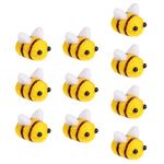 MILISTEN 10Pcs Wool Felt Bee Craft Balls Felt Craft Balls Craft DIY Supplies for Baby Shower Gender Reveal Party Decoration