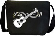 MusicaliTee Ukulele Curved Stave - Sheet Music & Accessory Messenger TRIO Bag