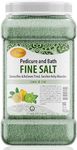 SPA REDI - Detox Foot Soak Pedicure and Bath Fine Salt, Lemon and Lime,128 Oz - Made with Dead Sea Salts, Argan Oil, Coconut Oil, and Essential Oil - Hydrates, Softens and Moisturizes