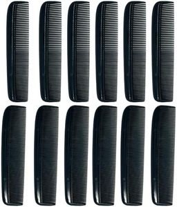 G.B.S Pocket Comb Black Course Fine and All Fine Pocket Comb, Pack of 12