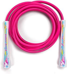 Elite Jumps 6mm PVC Jump Rope – Adjustable Fitness Skipping Rope in Easter Candy Color with Unbreakable Handles & Non-Kinking Cord – Premium Workout Equipment for Men & Women