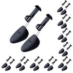 YOLOPLUS+ Plastic Shoe Stretcher Men Adjustable Shoe Trees for Men Portable Shoe Tree Shaper Stretchers Holder, 5 Pair Black, Men