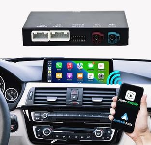 NAVIVOX Wireless CarPlay Android Auto Retrofit Kit Decoder Box for BMW NBT System 1/2/3/4/5/6/7 Series X3/X4/X5/X6, Support Mirror Link, Camera, GPS, Siri, YouTube, for BWM Accessories