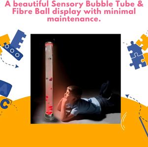Playlearn Sensory Bubble Tube 90cm – Calming LED Light Column
