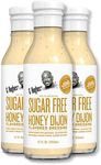 G Hughes Sugar Free, Honey Dijon Dressing - Honey Mustard Dressing, Sugar Free Honey Mustard, Gluten Free Dijon Salad Dressing, Keto Honey Mustard Salad Dressing, Dijon Mustard - 12 Oz (3-Pack)