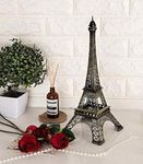 SATYAM KRAFT 1 Piece Metal Eiffel Tower Antique Vintage Statue for Diwali,Room, Office, Decorative Showpeice for Home,Deepwali,Desk Decor,Table Stand (32 cm) (Style 3)