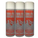 Trim-Fix 3x 500ml High Temperature Adhesive Glue Spray for Van Lining