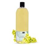 Freshskin Beauty LTD | 1 Litre Grapeseed Oil 100% Pure Cold Pressed Carrier Oil - Cosmetic Grade for Massage, Hair And Skin (1000ml)