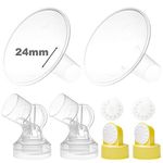 Nenesupply GentleFit Pump Parts 24mm Compatible with Medela Breastpump Not Original Medela Pump Parts Use on Medela Pump in Style Symphony Swing Compatible with Medela Personalfit Medela Breastshield