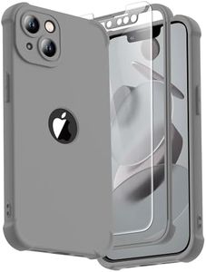 ORETECH for iPhone 13 Case, with [2 Screen Protectors] [15 Ft Military Grade Drop Test] [Camera Protection] 360° Full Body Shockproof Slim Thin Phone Case iPhone 13 Cover 6.1"- Space Grey
