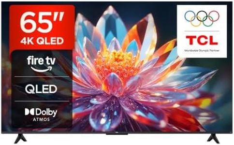 TCL 65T6C-UK 65 Inch QLED 4K HDR TV, Fire TV (Smart TV with Dolby Vision & Atmos, HDR10+, Press & Ask Alexa, 2025 Model)