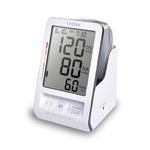 CITIZEN CHU456 Digital Blood Pressure Monitor for Home Use with Convenient Cuff Storage Holder and Huge Display. Complete with Hypertension, Pulse and Irregular Heartbeat and Body Movement Indicators