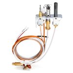 Criditpid 446-511A Pilot Assembly Propane Gas (LP) for Heat-N-Glo, Royal Gas Fireplaces, Replacement Heat N Glo SRV446-511A Propane Pilot Assembly Fireplace Parts with Thermocouple, Thermopile.