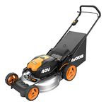 WORX WG751 40V 19'' Cordless Lawn Mower, 2 Batteries & Charger Included