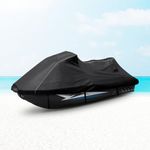 BIGACOVER Waterproof Jet Ski Cover for Yamaha 2012-2018 FX Cruiser HO/SHO/SVHO, 600D Oxford UV-Proof Jetski Waverunner Covers, Trailerable Jetski Cover with Air Vents, Reflective Strips