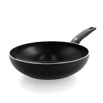 GreenPan Cambridge Non-Stick 28 cm/3.7 Litre Wok, PFAS Free, Black