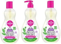 DAPPLE Baby Bottle and Dish Liquid, Lavender Dish Soap, Plant Based, Hypoallergenic, 16.9 Fl Oz, Pack of 3