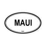 CafePress Maui (Hawaii) Oval Sticker Oval Bumper Sticker Car Decal