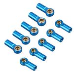 10PCS ShareGoo Aluminum M3 Tie Rod End Ball Joint Link Ball Head Holder for Tamiya HSP TRAXXAS Axial SCX10 1/10 RC Car Truck Buggy Crawler