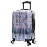 Steve Madden 20 Inch Carry On Luggage Collection - Scratch Resistant (ABS + PC) Hardside Suitcase - Designer Lightweight Bag with 8-Rolling Spinner Wheels, Diamond, 20 inches