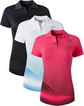 jeansian Women's 3 Packs Sport Polo T-Shirt SWT251 PackD XL