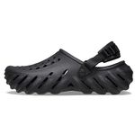 Crocs Unisex-Adult Echo Clogs, Black, 11 Women/9 Men