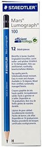 Staedtler Mars Lumograph Writing, Drawing, Sketching Pencil (Box of 12) (H)