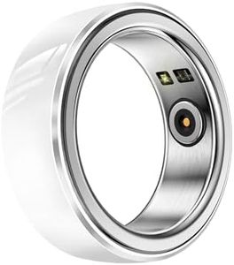 bemi Revo Smart Ring - Fitness Ring Health Tracker - Sleep Tracking - Heart Rate Monitor - IP68 Waterproof - 400mah Docking Station Powerbank - White (10)