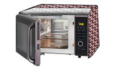 Stylista Microwave Oven Cover for Electrolux 25 L Convection C25K151.BM-CG Symmetric Pattern Maroon