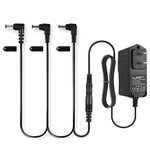 Mr.Power Guitar Effects Power Supply Adapter 9V DC 1A (1000mA) with Daisy Chain Cord Cable and Insulated Cap (with 3 Way Cable)
