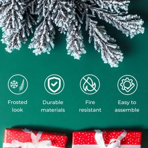 Neo 7ft Artificial Fir Christmas Tree – Lifelike Holiday Decoration