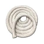 Jonoisax Rope Seal Ceramic Fiber Rope - Round Braided 3.28 feet, High Temperature Gasket Seal for Boiler Furnace Oven Kiln Casting,12 * 1000mm