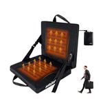 Heated Stadium Cushion with 10000mAh Power Bank and 3 Level Heated Seat Pad Memory Foam and Waterproof Seat Cushion for Camping Office Chair Fishing Stadium Seats