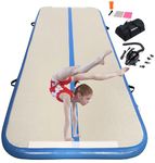 Inflatable Gymnastics Mat Tumbling Mat 10 ft 6.6 ft 13ft 16ft 20ft 4inch Thick Tumble Track Air Mat for Gymnastics For Home Kids Tumble Training Gymnastics/Yoga/Water/Dance(3m,blue)