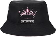 Bioworld Blackpink Tiara Logo Black Bucket Hat