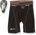 Shock Doctor 235 Adult Compression Short Hard Cup, Large, Black