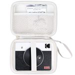 Khanka Hard Travel Case Compatible with Kodak Mini Shot 3 Retro Camera Portable Instant Camera Photo Printer (Gray Zipper)