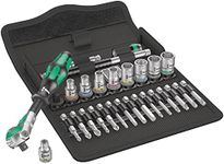 Wera 8100 SA 6 Zyklop Speed Ratchet Set, 1/4" drive, metric, Silver, 28 pieces - 05004016001