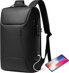 Awalor Travel Laptop Backpack, Business Anti-Theft Slim Durable Laptops Backpack with USB Charging Port, Gifts for Men & Women Water-Resistant College School Computer Bag Bange. (Black), BLACK, normal