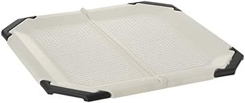 Richell PAW TRAX Potty Pad Holder in Light Beige & Black, Potty Training Tray for Dogs