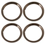 Set of 4 Stainless Steel 15 Inch Beauty Trim Rings with Metal Clip Retention System - Part Number: IWC1515S by IWC