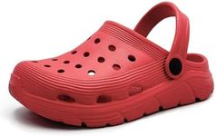 Toddler Kids Garden Clog Slip On Slide Sandals Beach Water Shoes Red