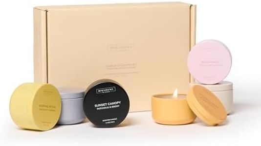 Benevolence LA Candle Gift Set – 6 Scented Candles (1.4 oz) | Aromatherapy Candles with Orange, Eucalyptus, Rose, & Jasmine Scents | Christmas Gifts