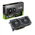 ASUS Dual GeForce RTX 4060 Ti OC Edition 16GB GDDR6 (PCIe 4.0, 16GB GDDR6, DLSS 3, HDMI 2.1a, DisplayPort 1.4a, 2.5-slot design, Axial-tech fan design, 0dB technology, and more)