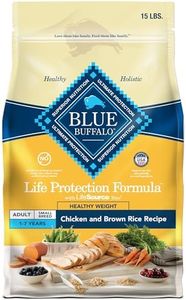 Blue Buffalo Life Protection Formula Healthy Weight Natural Small Breed Dry Dog Food, Supports an Ideal Weight, Made with Natural Ingredients, Chicken & Brown Rice Recipe, 15-lb. Bag