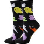 BONANGEL Funny Halloween Socks for Men Women Teen Boys Girls-Novelty Crazy Funky Dress Crew Socks - Halloween Gifts Stockings Costumes