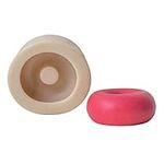 RUNAAJA New Geometric Round Doughnut Candle Abrasive ins Korea oblate DIY Candle Silicone Mold for Soap Tray Handmade Candle Lotion Bar Bath Bomb Cake Home Decoration (1)